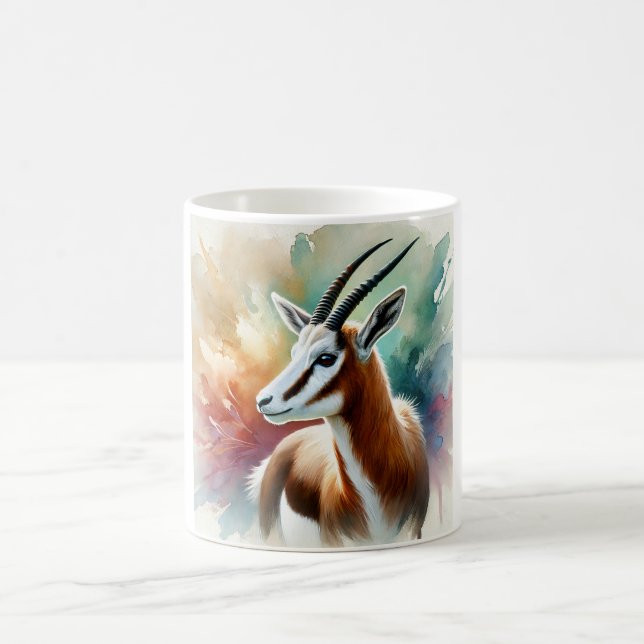Taza De Café Bontebok in watercolor 220924AREF116 - Watercolor (Centro)