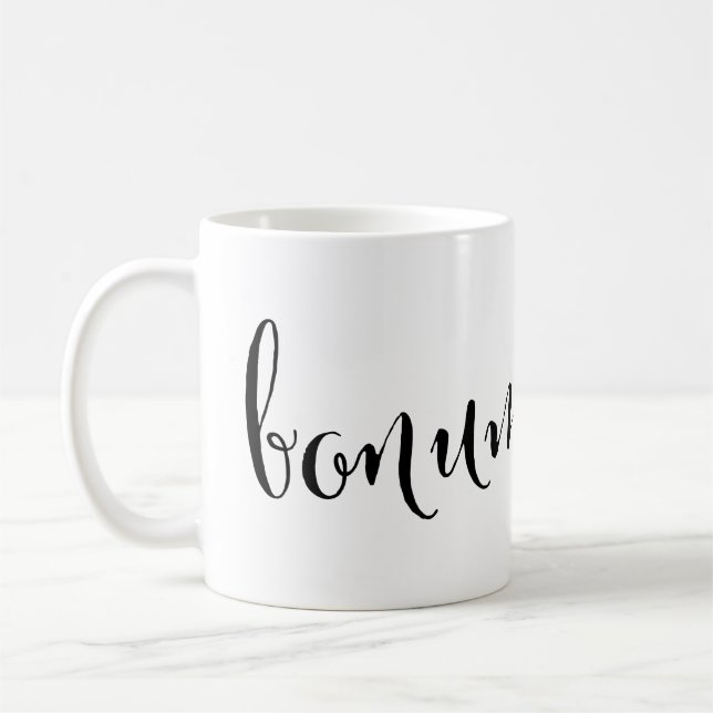 Taza De Café bonum mane Good Morning Latin Mug (Izquierda)