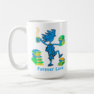 Taza De Café ¡Bonus Mamá! Love Books Coffee Mug