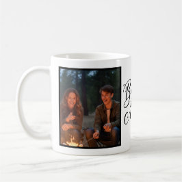 Taza De Café Bonus Mom Elegant Cursive Two Photo