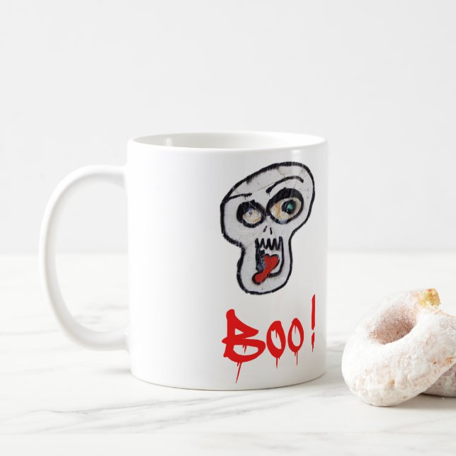 Taza De Café ¡Boo! (Con donut)