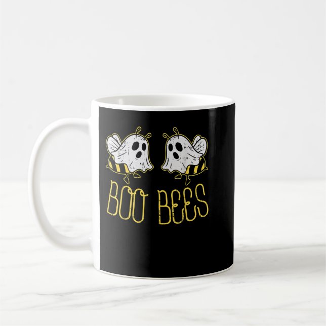 Taza De Café Boo Bees Funny Couples Halloween Costume For Adult (Izquierda)
