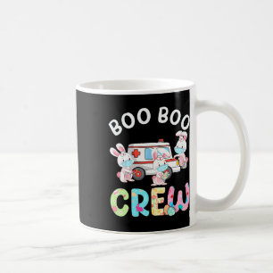 Taza De Café Boo Boo Crew Divertido Conejito Ems Emt Enfermera 