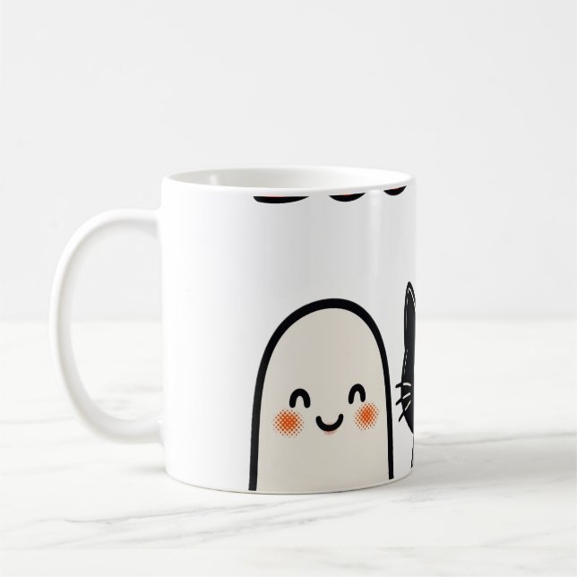 Taza De Café Boo Crew Matching Squad Tee (Izquierda)