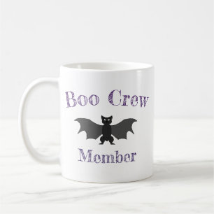 Taza De Café Boo Crew Personalizado Bat Halloween Mug
