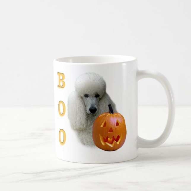 Taza De Café Boo de caniche blanco (Derecha)
