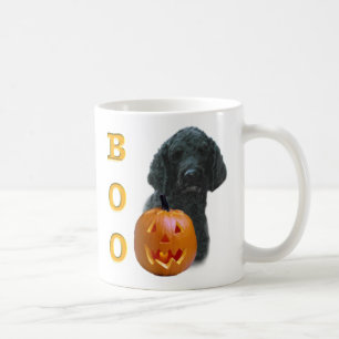 Taza De Café Boo de caniche cubierto negro