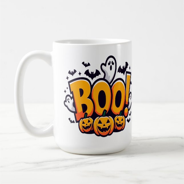 Taza De Café Boo ghosts halloween  (Izquierda)