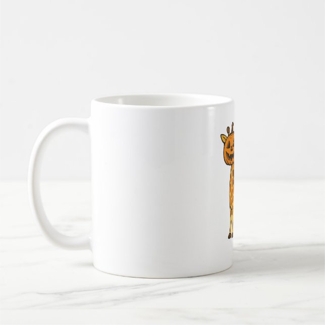 Taza De Café Boo Giraffe Halloween Costume Giraffe Lover Spooky (Izquierda)