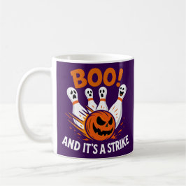 Taza De Café Boo It’s a Strike Funny Halloween Bowling