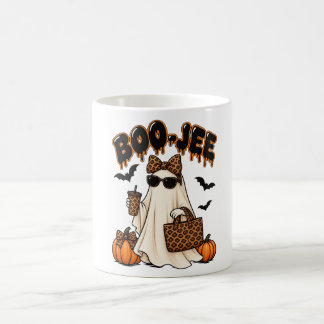 Taza De Café BOO JEE divertido Halloween Fantasma Vibraciones e