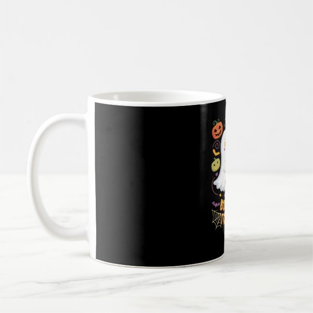 Taza De Café Boo Mine Para Siempre Fantasma Gato Negro Hallow (Izquierda)