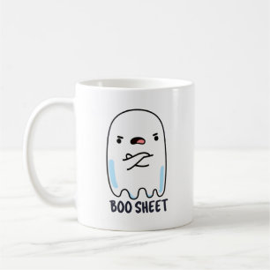 Taza De Café Boo Sheet Funny Halloween Ghost Pun