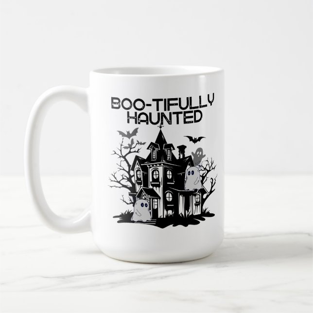 Taza De Café Boo tifully Haunted.w (Izquierda)