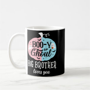 Taza De Café Boo-Y o Fantasma El Hermano Mayor Ama Boo Hallowee