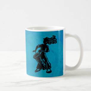 Taza De Café Boogie Nights Drum Blue de Nueva York
