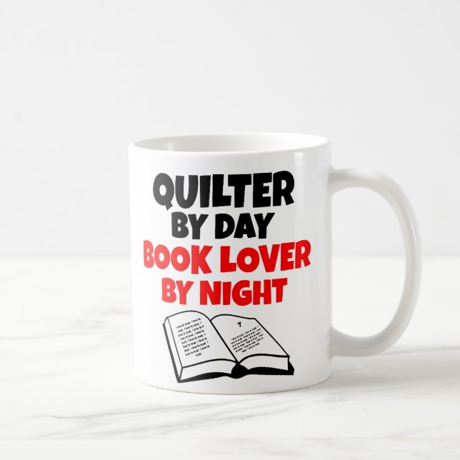 Taza De Café Book Lover Quilter (Derecha)