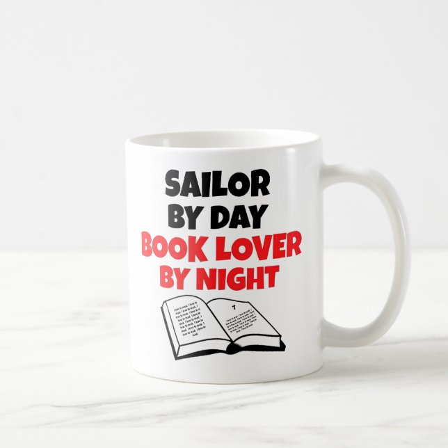 Taza De Café Book Lover Sailor (Derecha)