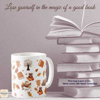 Taza De Café Book Lover's 11oz