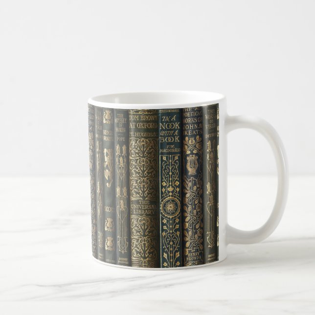 Taza De Café Book Nook Bibliophile (Derecha)