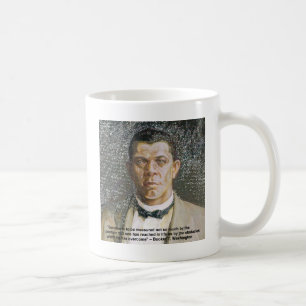 Taza De Café Booker T Washington y cita de éxito