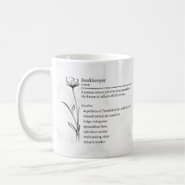 Taza De Café Bookkeeper Definition Funny Synonyms Mug