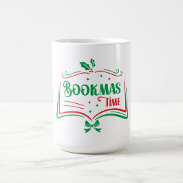 Taza De Café Bookmas Time Reading Book Lover Holiday Print Appa