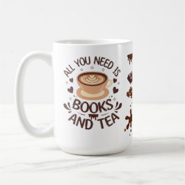 Taza De Café Books and Tea Cozy Reader Graphic