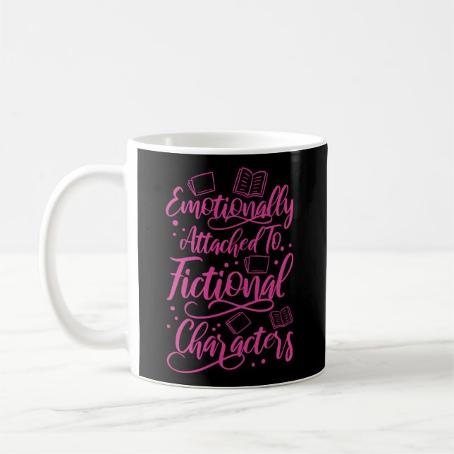 Taza De Café Bookworm Emocionalmente Asociado Al Carácter Ficti (Izquierda)