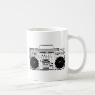 Taza De Café Boom Box Ghetto Blaster reproductor de cassette de