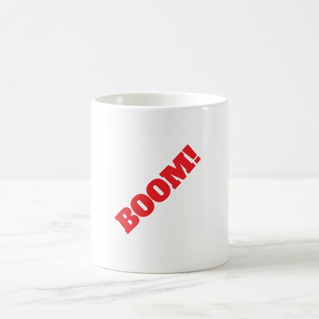 Taza De Café BOOM Professional elegant modern minimalist plain (Centro)