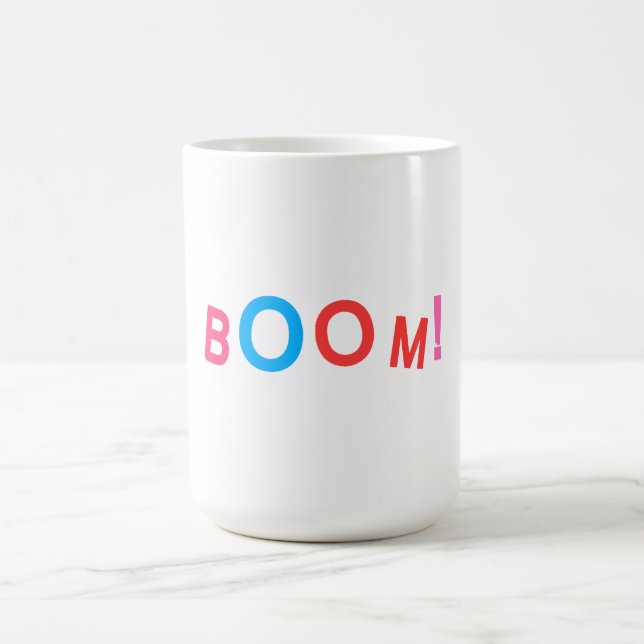 Taza De Café ¡BOOM! Tipografía de Cómic (Centro)
