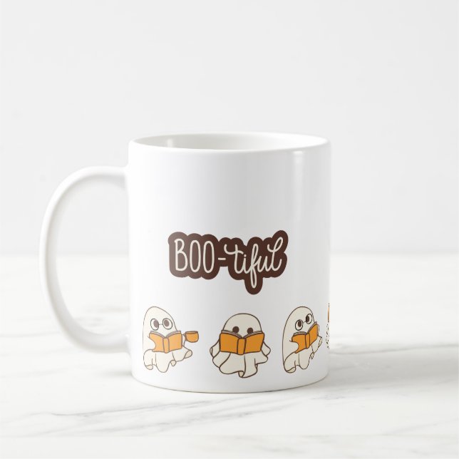Taza De Café 'BOOTIFUL' Tapón de Halloween - 11oz (Izquierda)