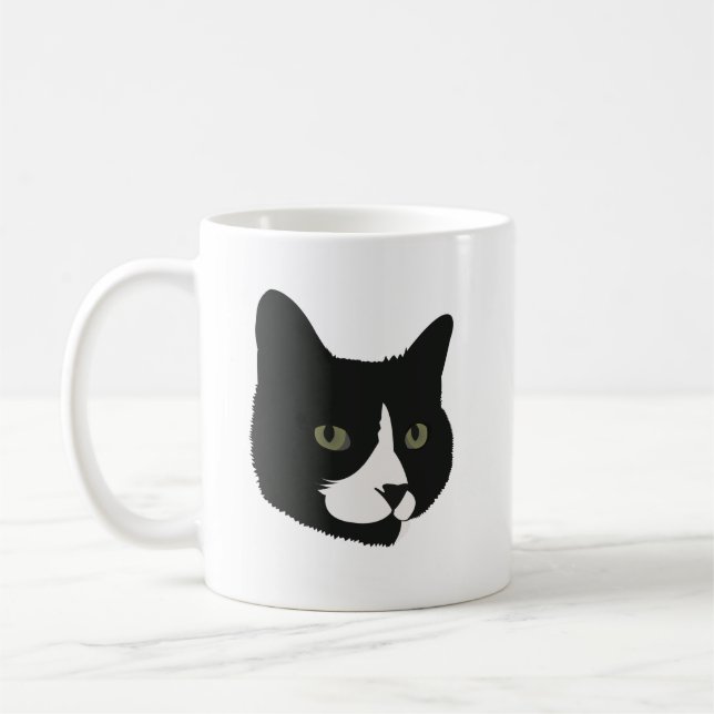 Taza De Café Boots al gato del Tuxedo (Izquierda)