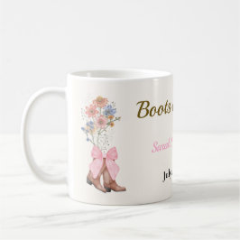 Taza De Café Boots & Bubbly Bridal Shower