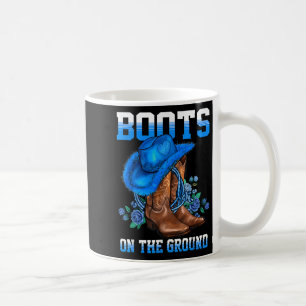 Taza De Café Boots En El País Subterráneo Cowboy Western Cowgir