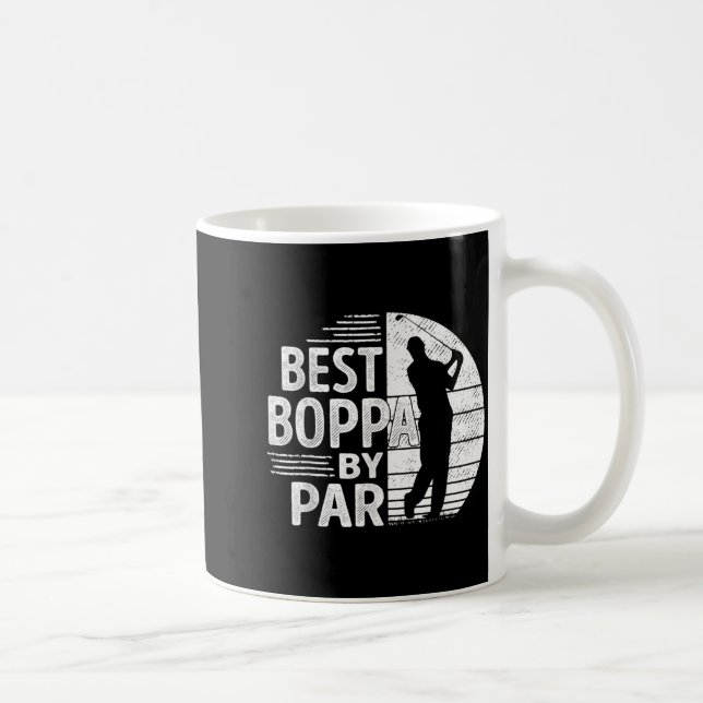 Taza De Café Boppa By Par, Golf Shirt Gift Grandpa, Father's Da (Derecha)