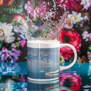 Taza De Café Bora Bora Isla Tropical Paradisíaca Café Yate M