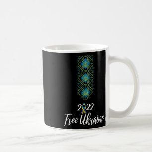 Taza De Café Bordado Ucraniano Vyshyvanka Para Hombres Soporte