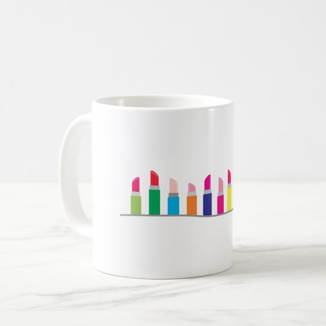 Taza De Café Borde de pintalabios (Anverso izquierdo)