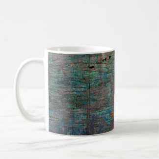 Taza De Café Borde multicolor abstracto con fondo abstracto