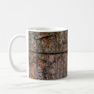 Taza De Café Borde multicolor abstracto con fondo abstracto