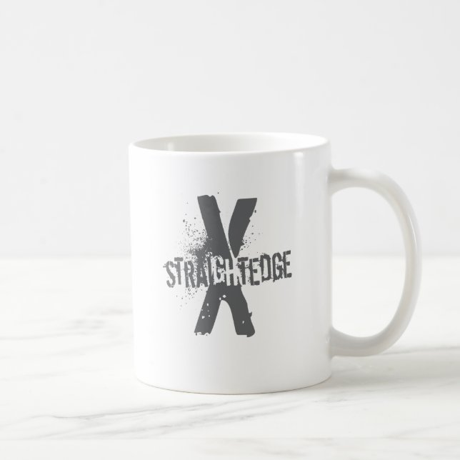 Taza De Café Borde recto X gris oscuro (Derecha)