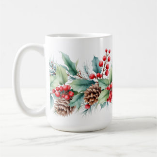 Taza De Café Borde Rústico de Acuarela