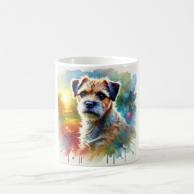Taza De Café Border Terrier 030724AREF116 - Watercolor (Centro)
