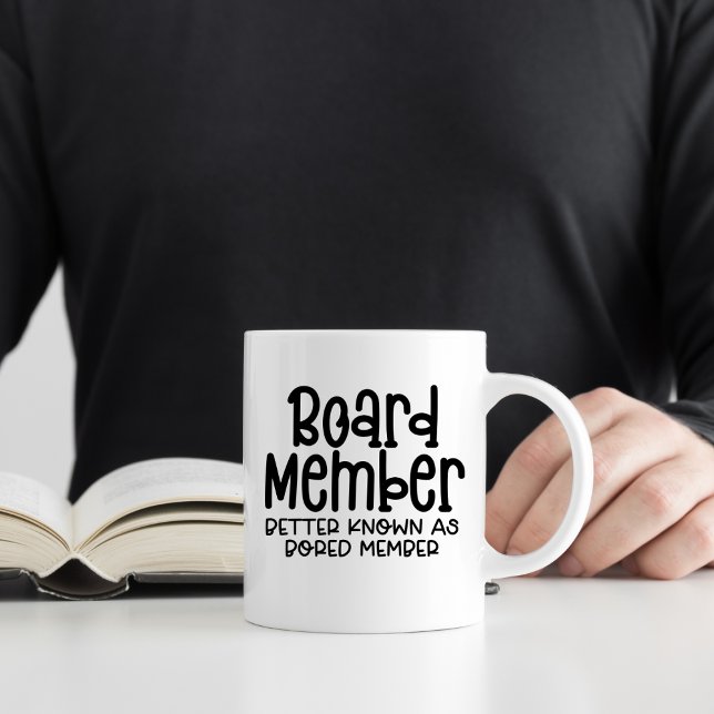 Taza De Café BORED Member, Funny Workplace Office Humor (Subido por el creador)