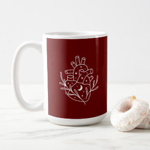 Taza De Café Borgoña sigue tu té de arte