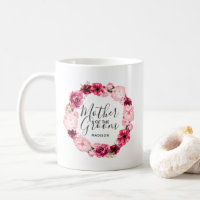 Borgoña y Madre de la corona floral rosa del Groom