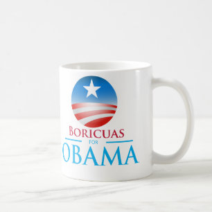 Taza De Café Boricuas para Obama