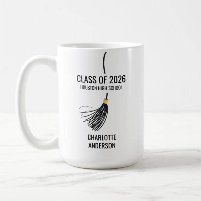 Taza De Café Borla de la gorra de graduación (Izquierda)